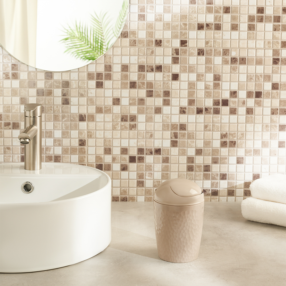 Контейнер для мусора "Tule" 1л настольный, бежевый, арт.№ 463-416