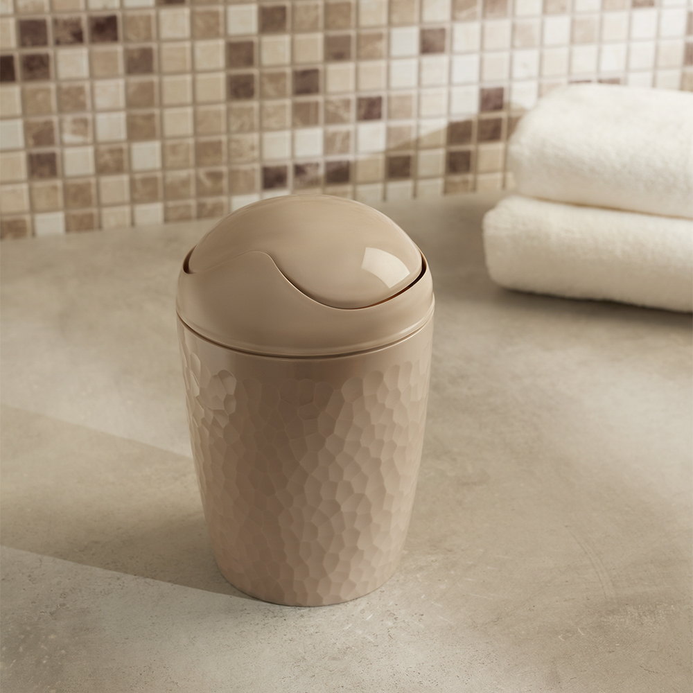 Контейнер для мусора "Tule" 1л настольный, бежевый, арт.№ 463-416