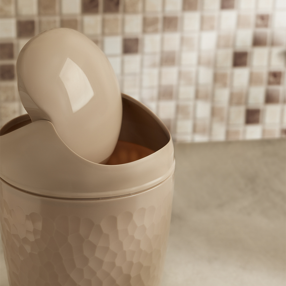 Контейнер для мусора "Tule" 1л настольный, бежевый, арт.№ 463-416