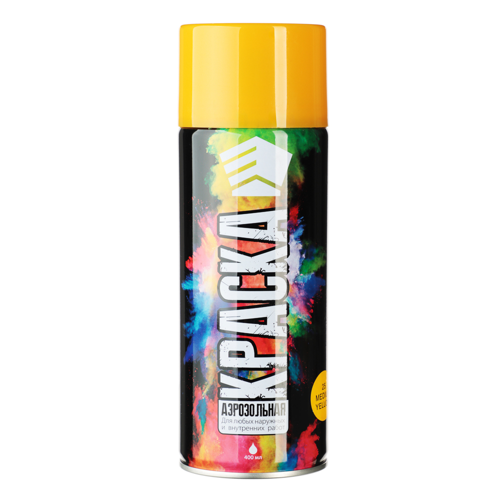 ЕРМАК Краска аэрозоль 400мл, желтая 06(9001/25), арт.№ 759-223
