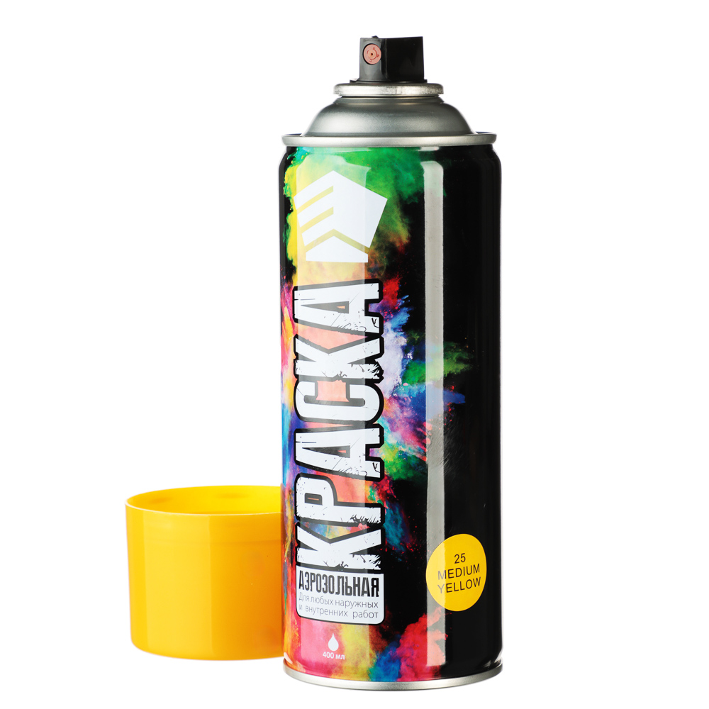 ЕРМАК Краска аэрозоль 400мл, желтая 06(9001/25), арт.№ 759-223