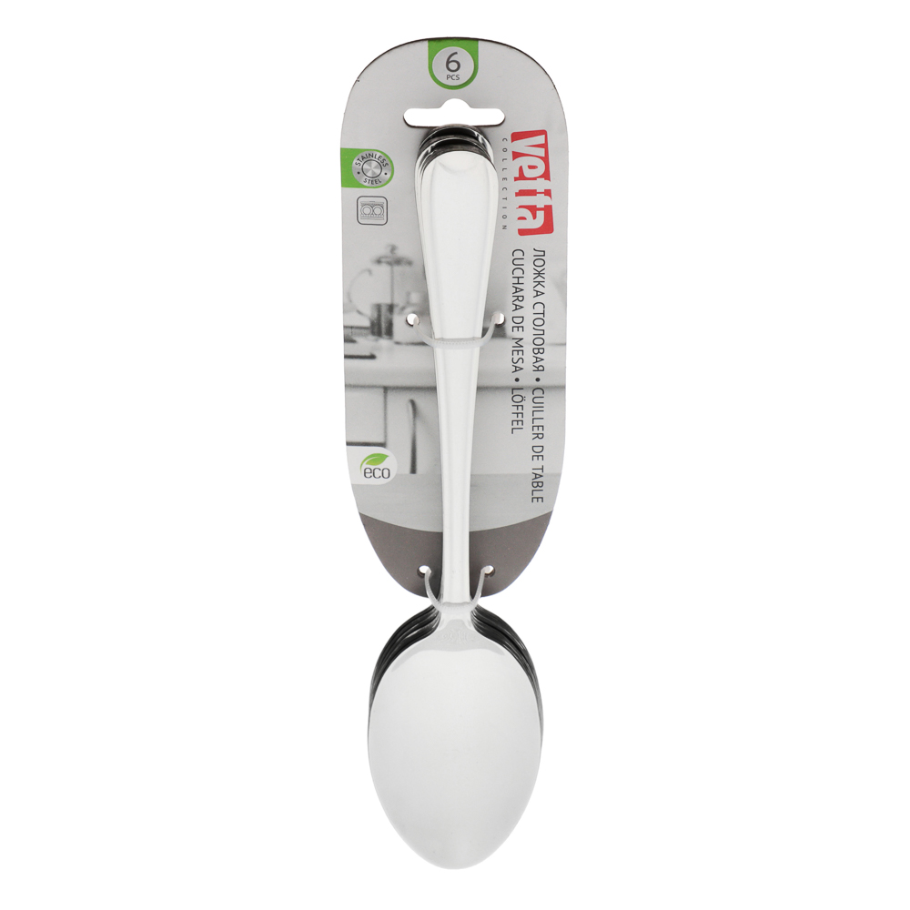 VETTA Марсель Ложка столовая 6 пр. на блистере, арт.№ 815-111