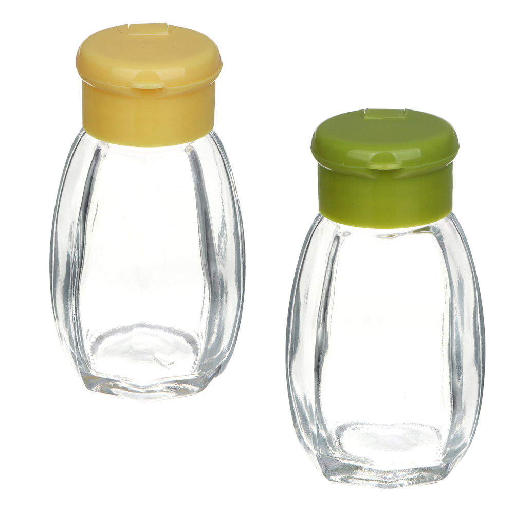 Солонка, стекло, пластик, 3,3х7,3см, арт.№ 828-209