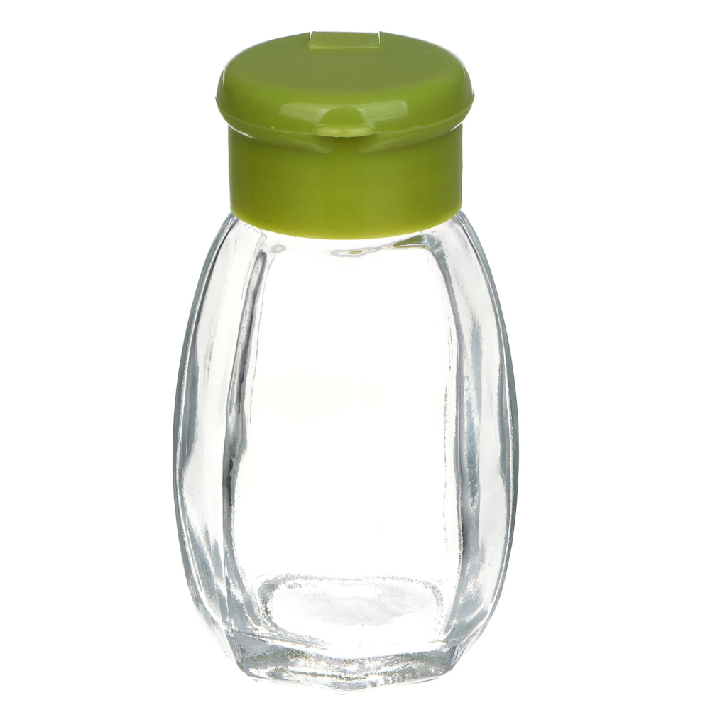 Солонка, стекло, пластик, 3,3х7,3см, арт.№ 828-209