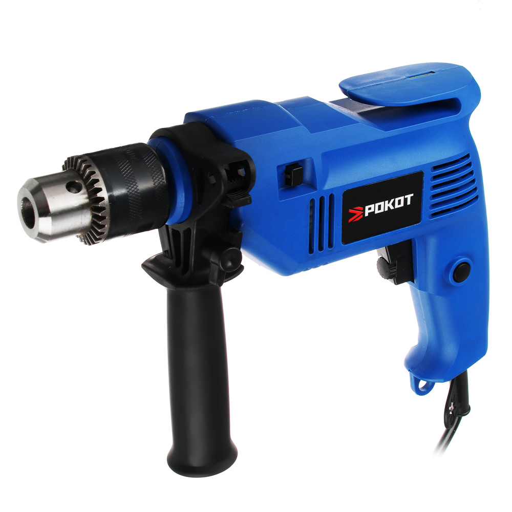 РОКОТ Набор инструментов "Домашний Мастер" Дрель Ударная 500Вт,набор,кейс 65 предметов для ремонта, арт.№ 693-011