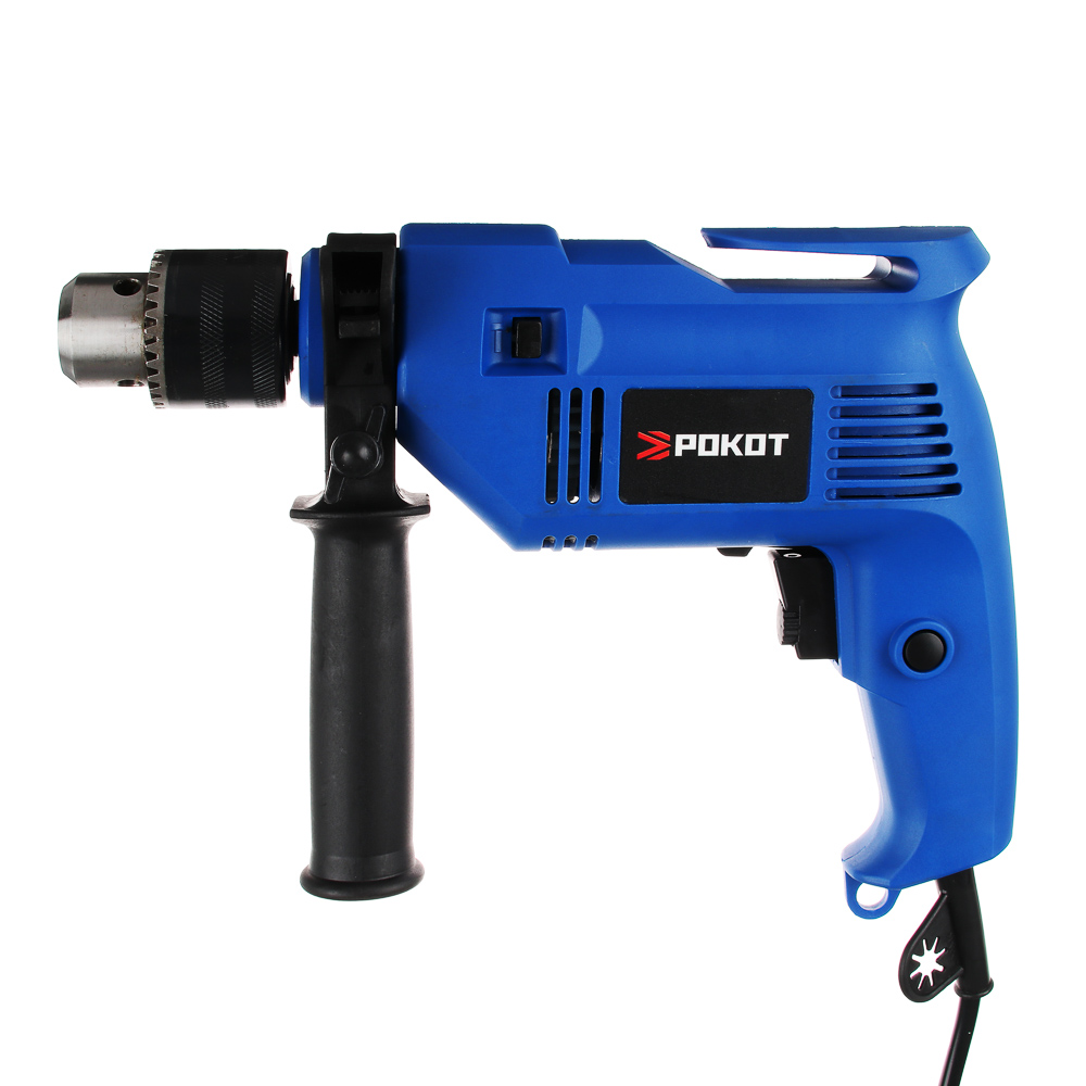 РОКОТ Набор инструментов "Домашний Мастер" Дрель Ударная 500Вт,набор,кейс 65 предметов для ремонта, арт.№ 693-011