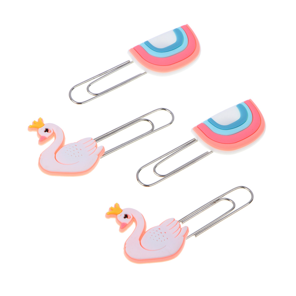 ЦАРЕВНА ЛЕБЕДЬ Набор скрепок фигурных, 4 штуки, 8,8х12,9см, в картонной коробке, арт.№ 524-219