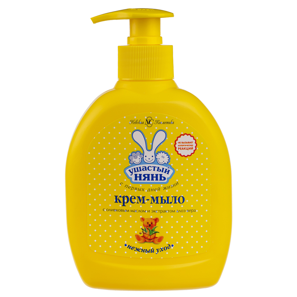 Крем-мыло жидкое детское УШАСТЫЙ НЯНЬ алоэ, п/б, 300мл, арт.№ 927-012