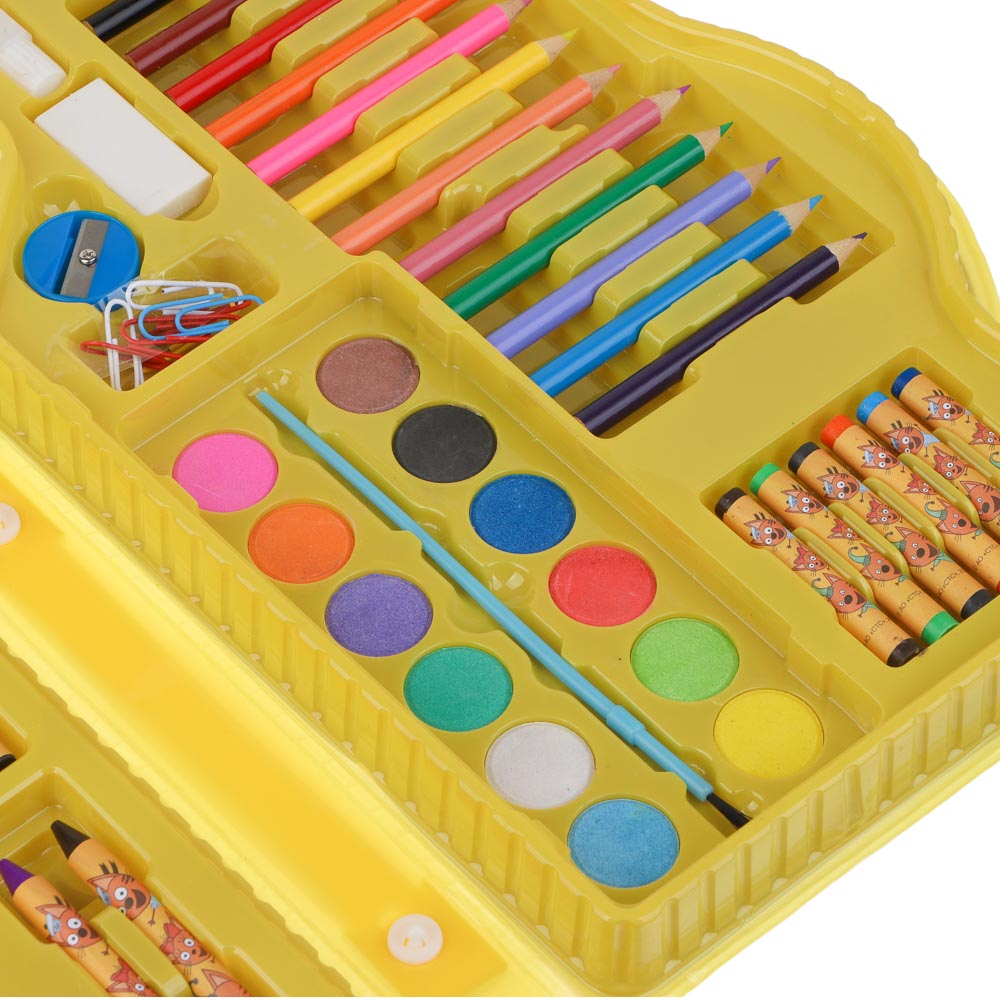 ХОББИХИТ Набор для рисования "ТРИ КОТА" 70пр., картон, дер., пластик, бумага, 37,3х21,5х3,7см, арт.№ 284-299