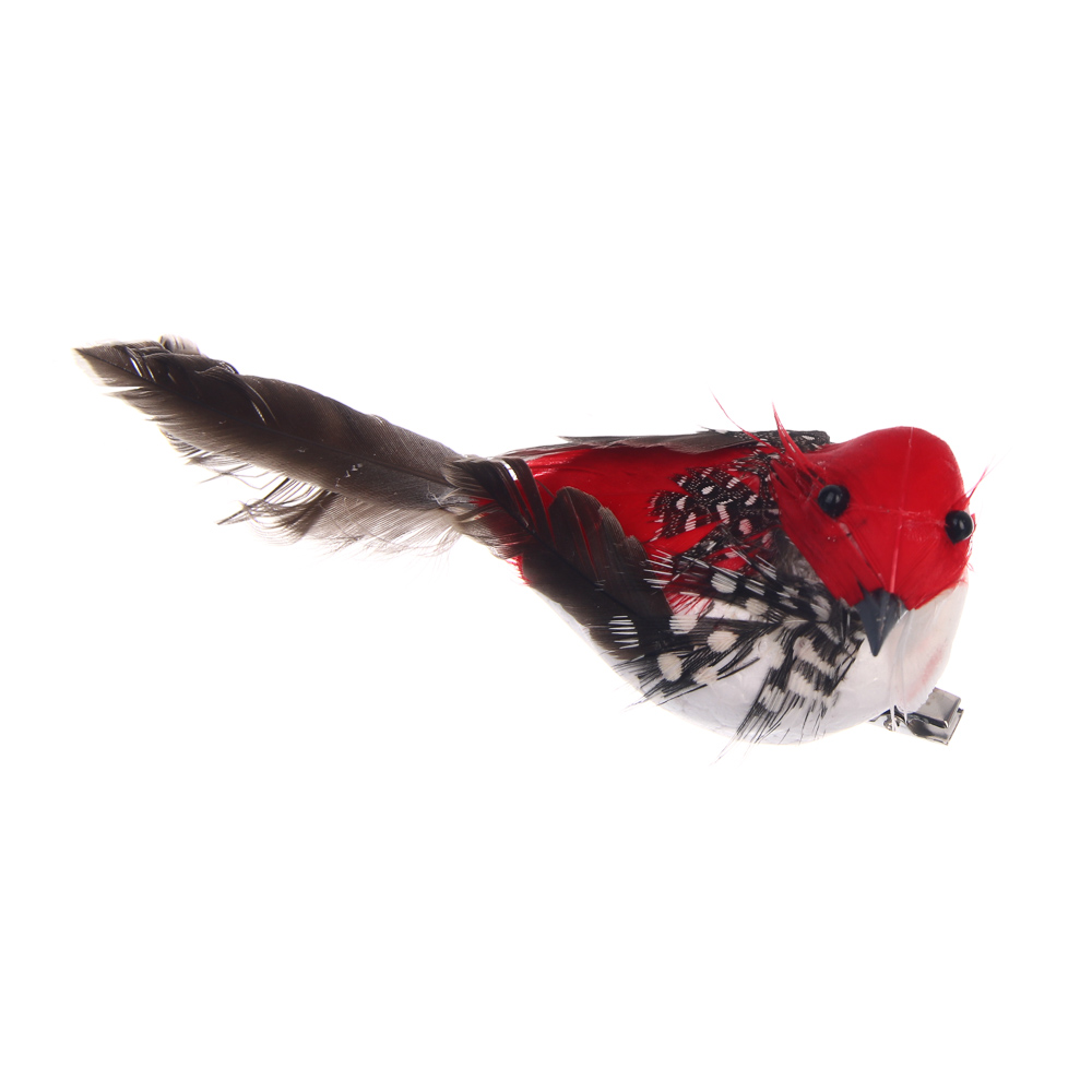 Птица на прищепке тм INBLOOM, 14x4см, пенополистирол, перо, арт.№ 153-198