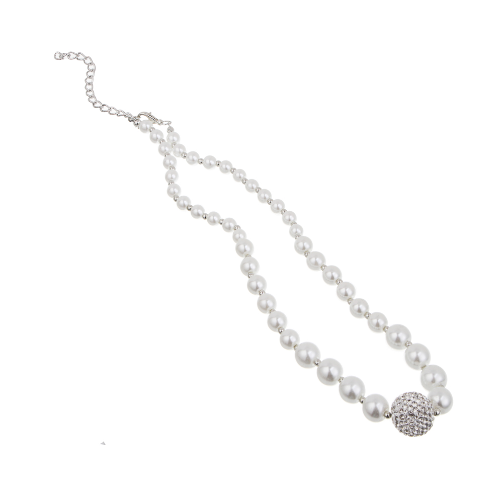 Бусы на шею 37-42см, медь, алюминий, стекло, БЖ25-15, арт.№ 023-020