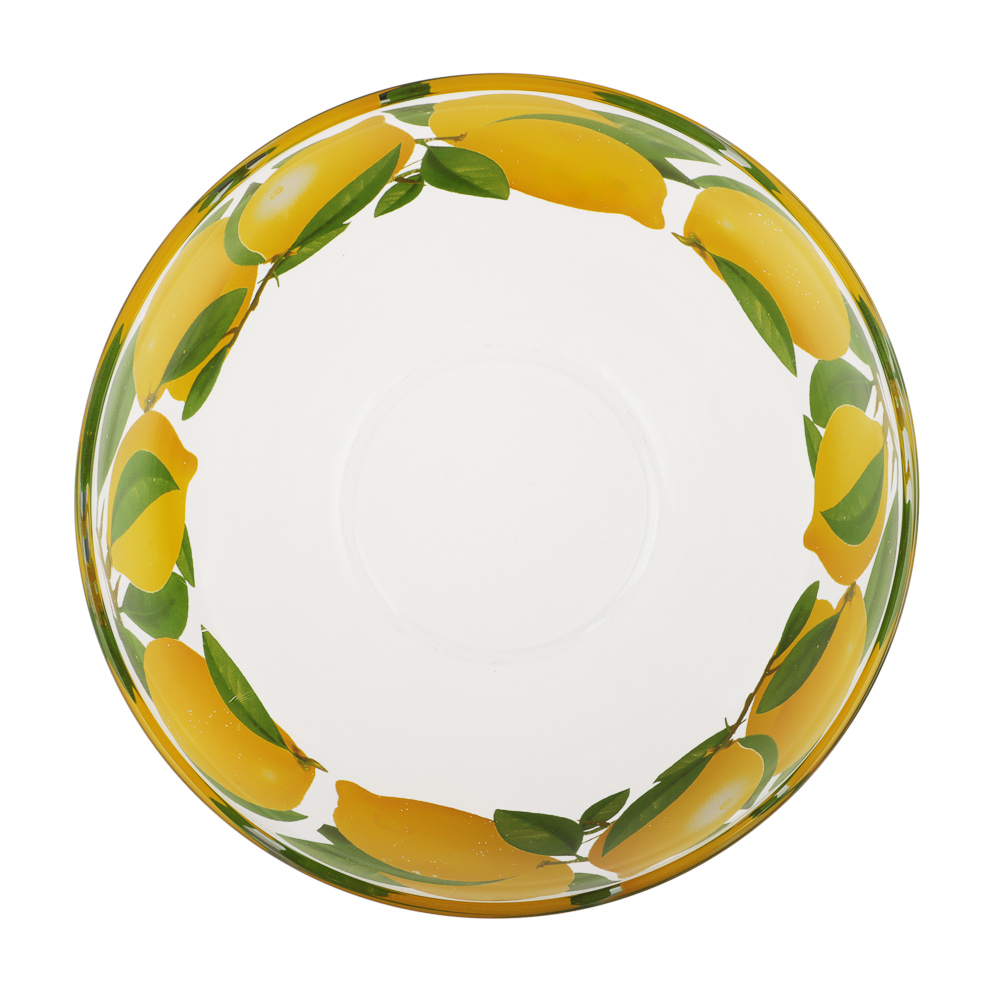 Салатник 0,7л, D-15,8см, Лимоны, стекло, арт.№ 877-687