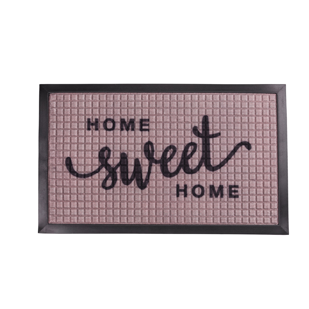 VETTA Коврик придверный, резиновый с ворсом полиэстер "След", 45x75см, 3 дизайна, арт.№ 466-327