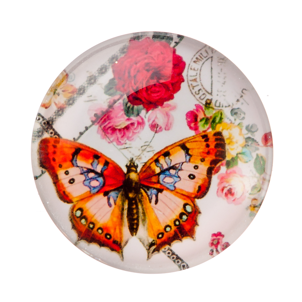 Магнит, 4х4х1,5см, стекло, 10-12 дизайнов, арт.№ 512-326