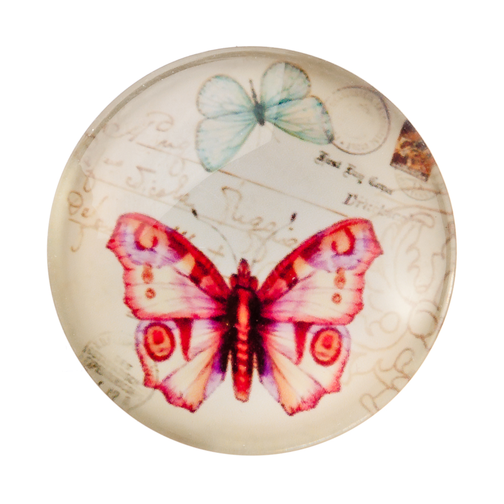 Магнит, 4х4х1,5см, стекло, 10-12 дизайнов, арт.№ 512-326