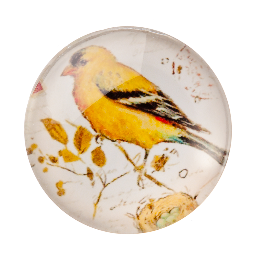 Магнит, 4х4х1,5см, стекло, 10-12 дизайнов, арт.№ 512-326