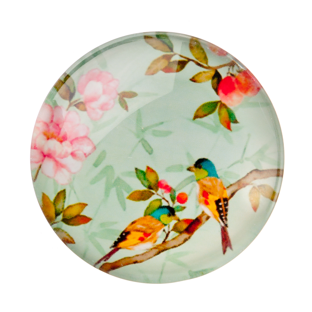 Магнит, 4х4х1,5см, стекло, 10-12 дизайнов, арт.№ 512-326