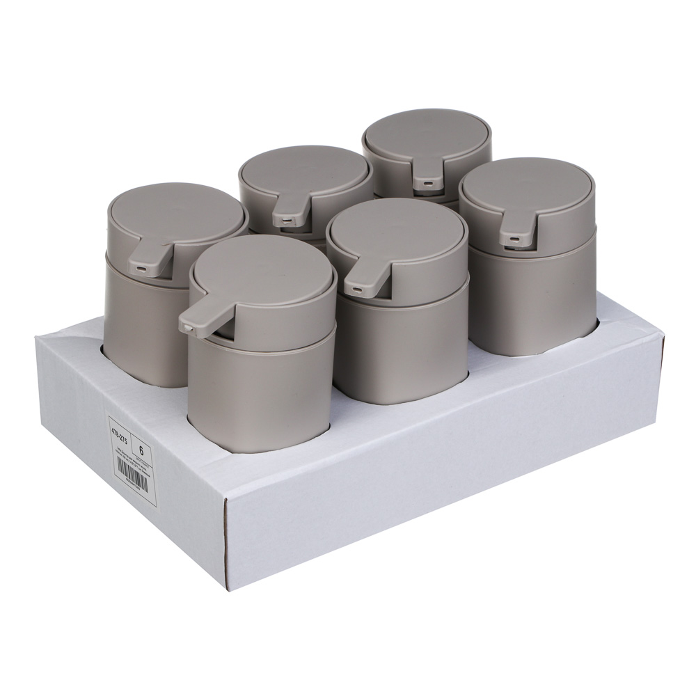 VETTA Дозатор для жидкого мыла, пластик, 350 мл, 14,5x9,5x7 см, бежевый, арт.№ 478-275