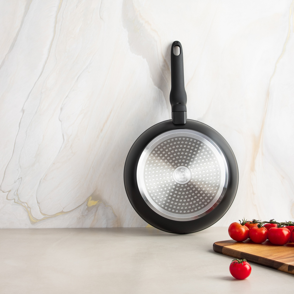 SATOSHI Стоун Набор сковород литых 3пр., d20, 24, 28см, антипригарное покрытие Мрамор, арт.№ 846-440