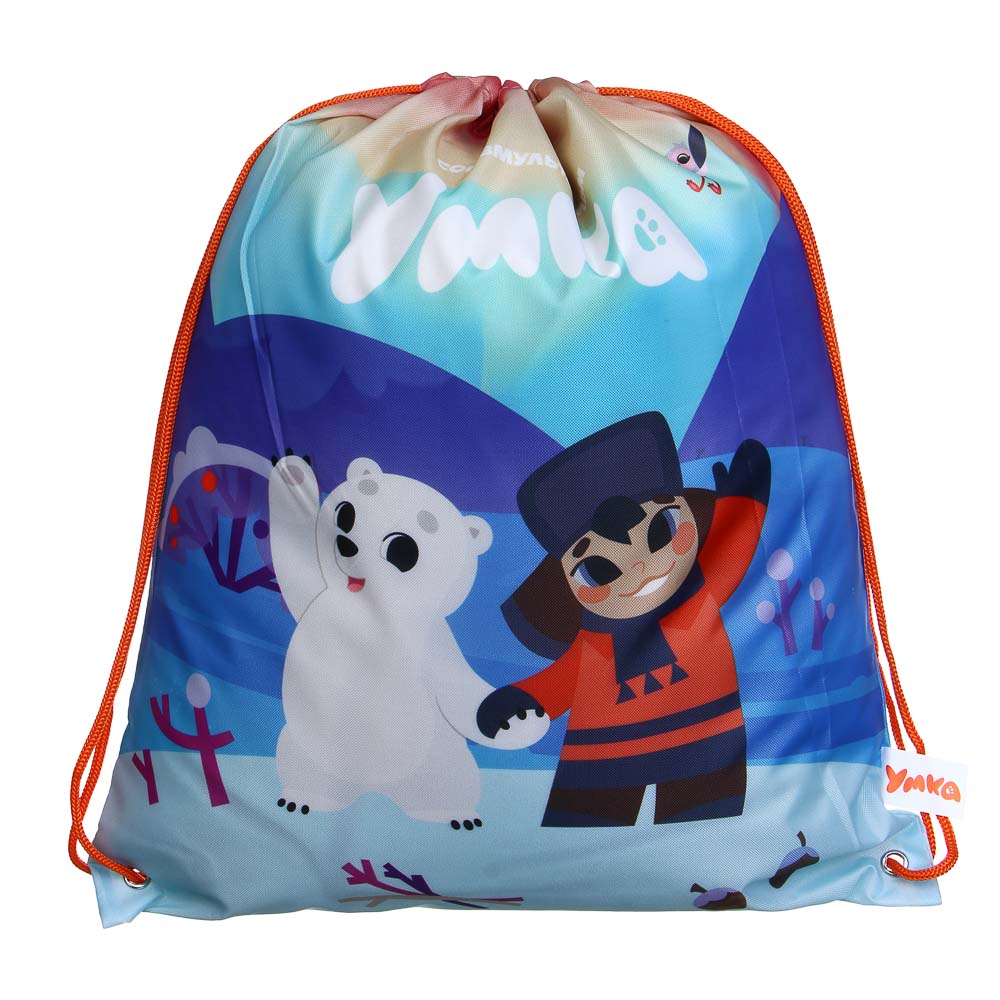 Умка Мешок для сменной обуви на завязках, увеличенный размер 40x47см, полиэстер, арт.№ 805-050