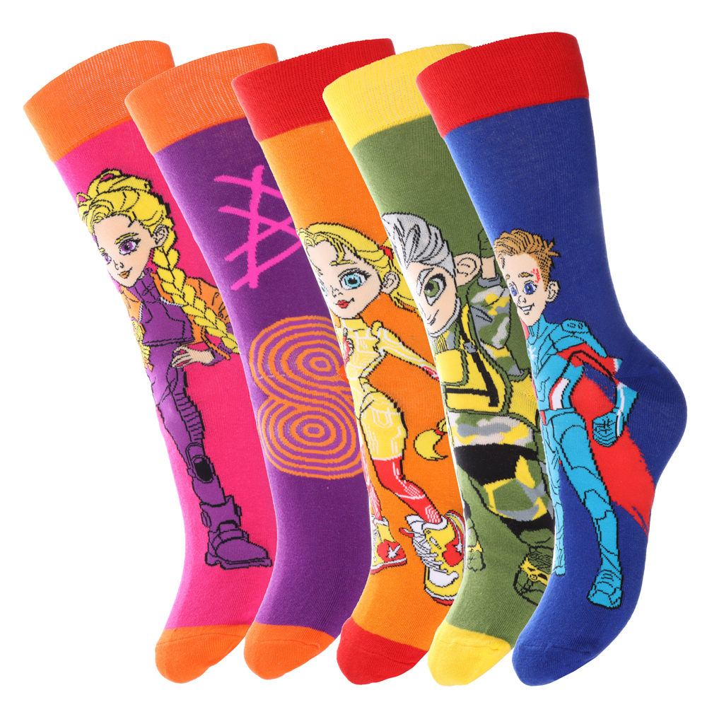 BY Русские Супергерои Носки р. 23-25, 65% хлопок, 25% полиэстер, 10% спандекс, 4 дизайна, арт.№ 019-284