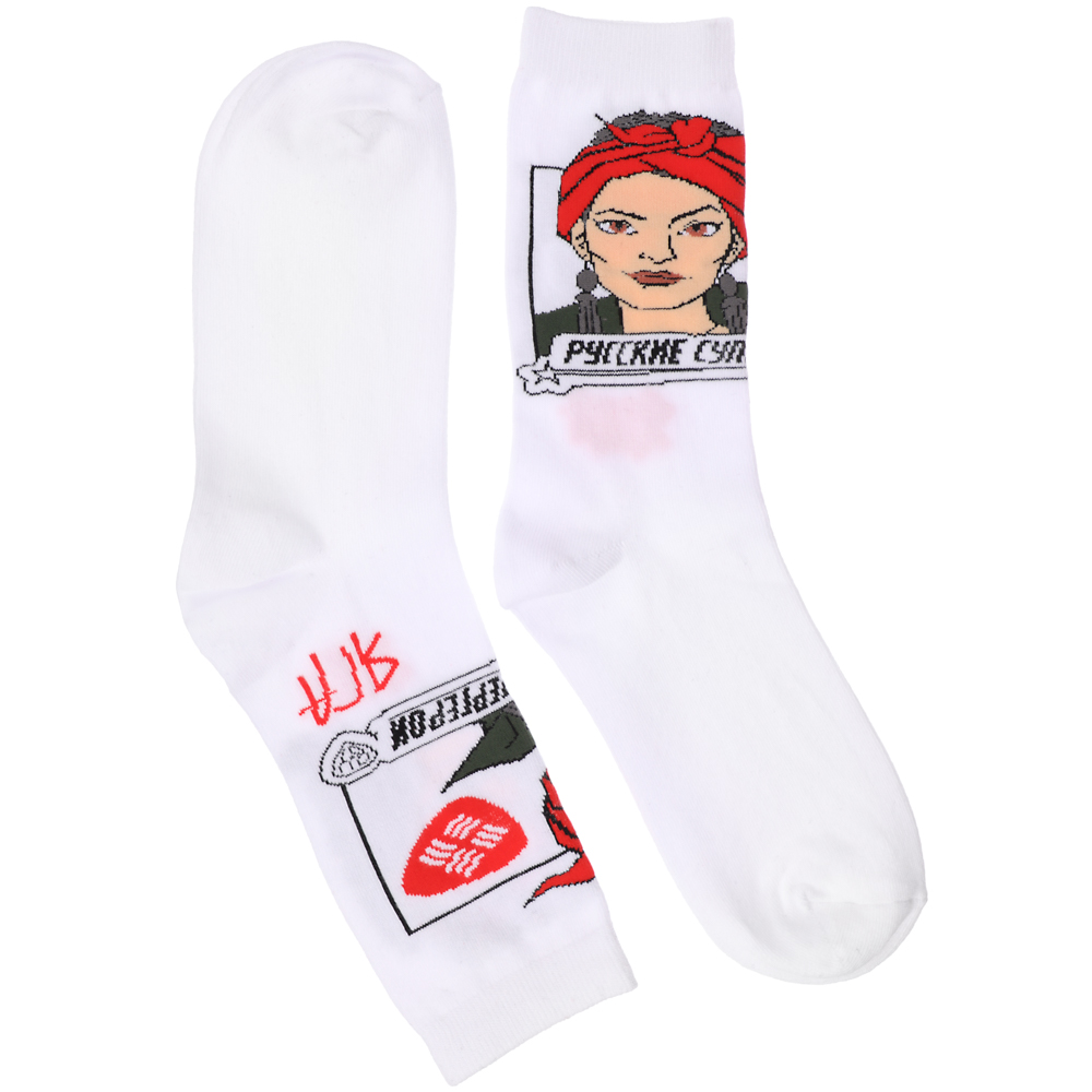 BY Русские Супергерои Носки р. 25-27, 65% хлопок, 25% полиэстер, 10% спандекс, 5 дизайнов, арт.№ 019-285