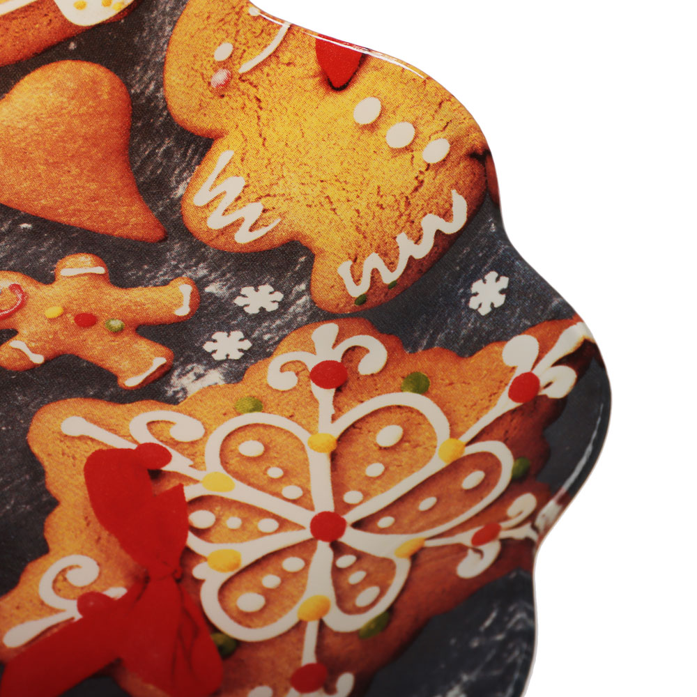 Имбирный пряник Блюдо круглое, 25см, стекло, арт.№ 820-795