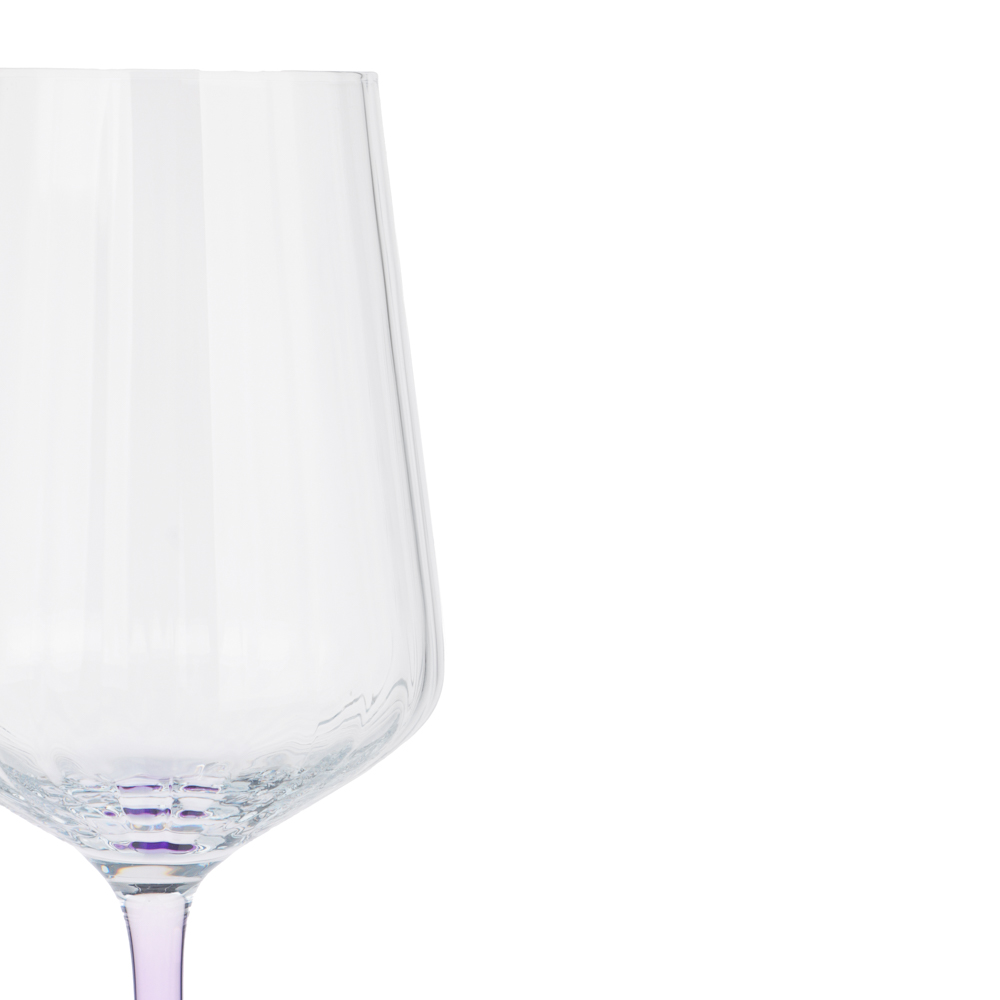 Бокал для вина на цветной ножке тм MILLIMI Ботаника, 560мл, стекло, арт.№ 878-723