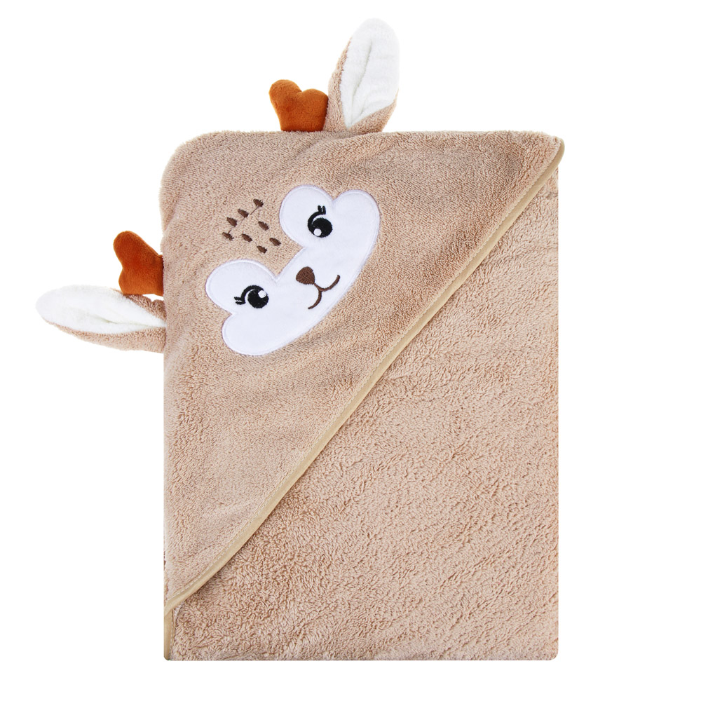 Полотенце-пончо махровое с капюшоном PROVANCE, 80% полиэстер, 20% полиамид, 105х105 см, 280 г/м2, 3 дизайна, арт.№ 484-171