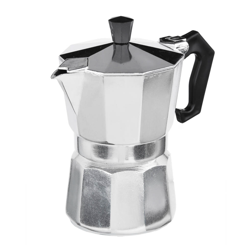 VETTA Кофеварка гейзерная, 3 чашки, алюминий(SGS), пластиковая ручка, арт.№ 850-129