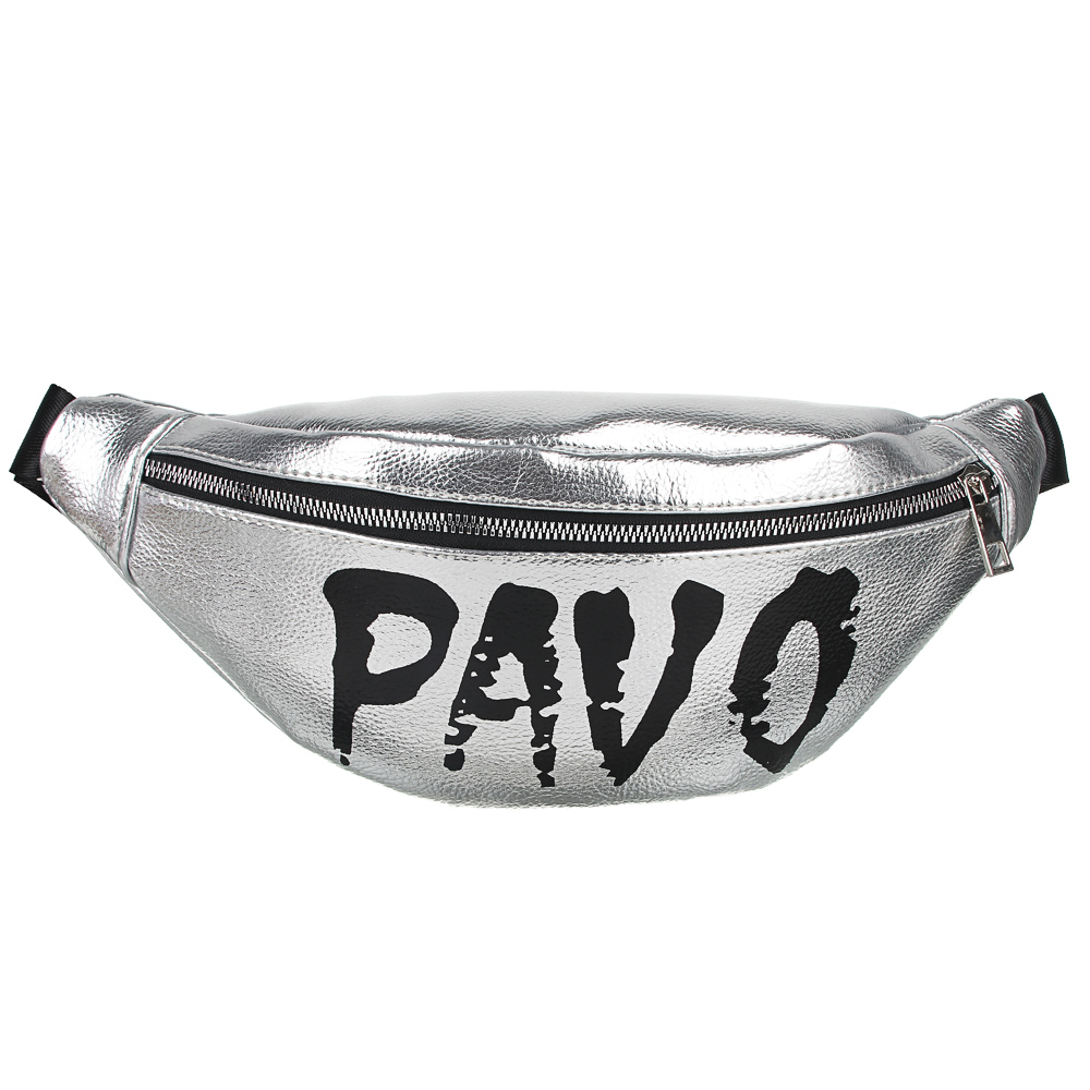 PAVO Сумка поясная, ПУ, сплав, пластик, 34х13см/32х14см, 2 дизайна, арт.№ 326-072