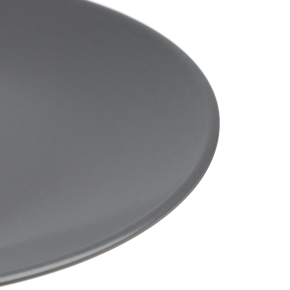 MILLIMI Тарелка десертная 20х2.5см, керамика, графит, арт.№ 824-159