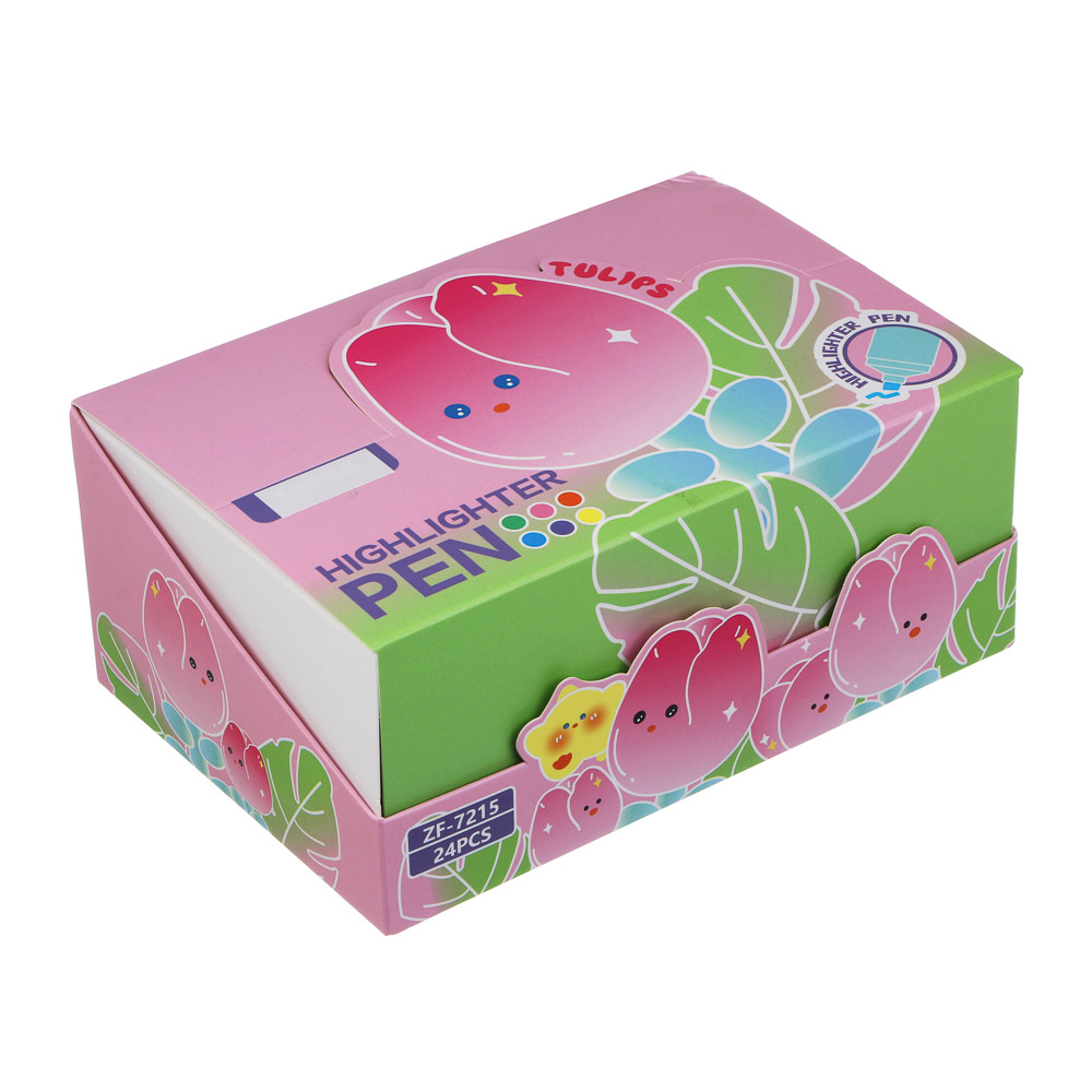 Маркер-выделитель "Тюльпан", 6 цветов, шоу-бокс, арт.№ 591-323