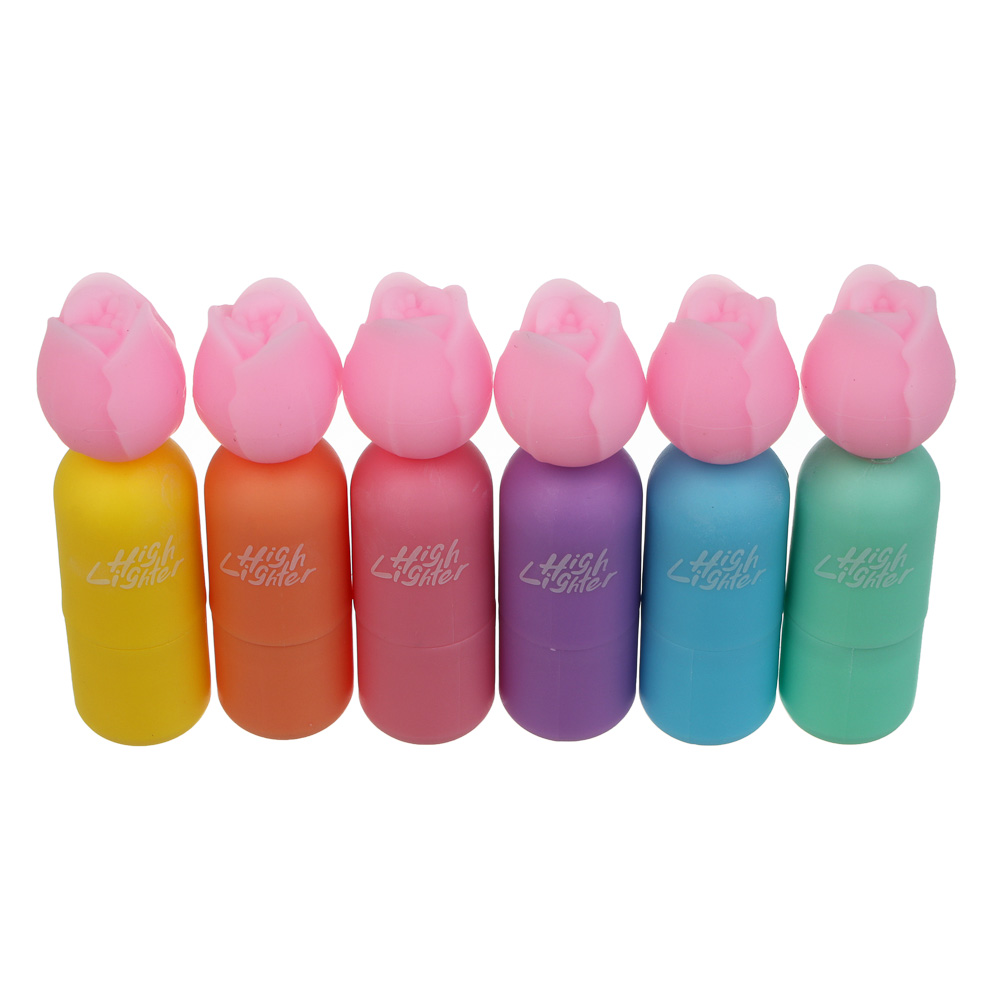 Маркер-выделитель "Тюльпан", 6 цветов, шоу-бокс, арт.№ 591-323