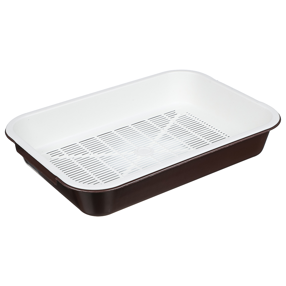 Туалет большой для кошек с решеткой 37x27x7см, арт.№ 273-506