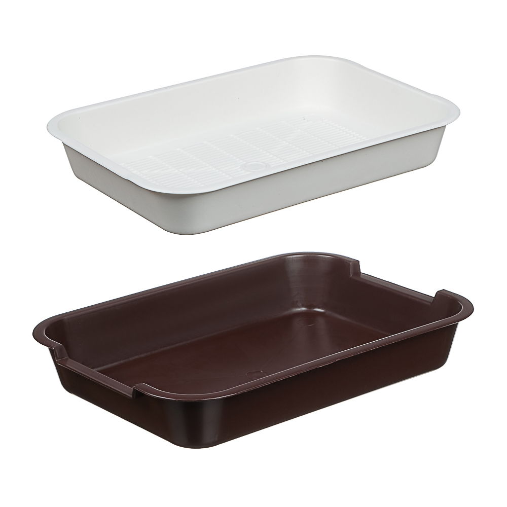 Туалет большой для кошек с решеткой 37x27x7см, арт.№ 273-506