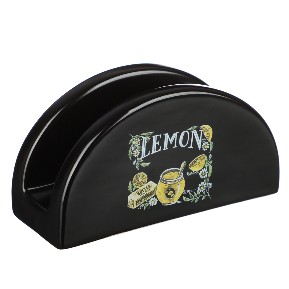 MILLIMI Лимонный курд Салфетница, 13,5х5,5х7см, керамика, арт.№ 824-637