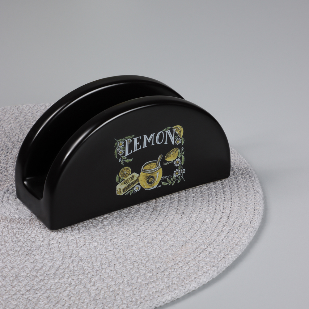 MILLIMI Лимонный курд Салфетница, 13,5х5,5х7см, керамика, арт.№ 824-637