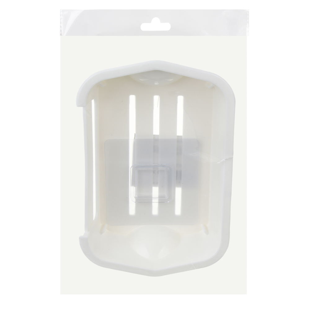 VETTA Classic Мыльница настенная, пластик, 15,5x10x3,5 см, молочный, арт.№ 478-309