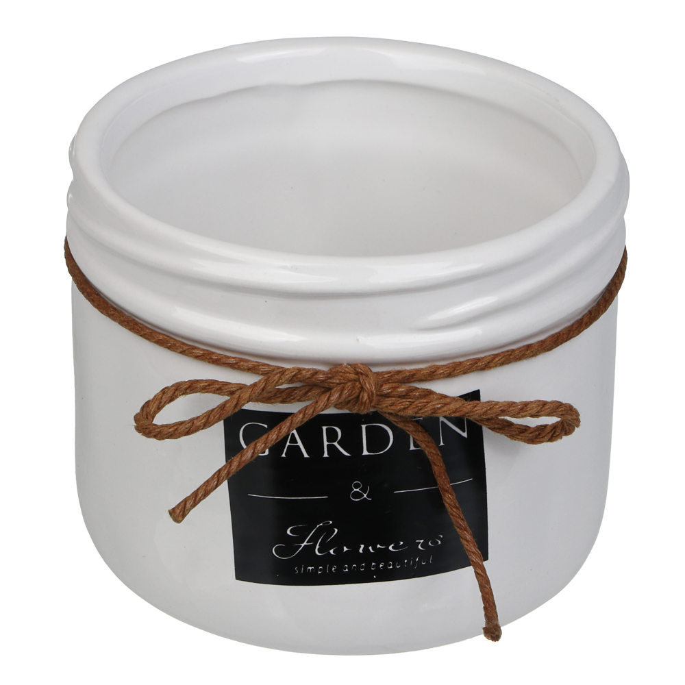 Кашпо тм INBLOOM, 8,5х10,5см, керамика, арт.№ 164-403