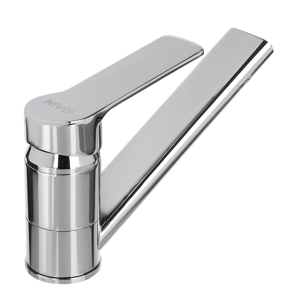 RAIN Смеситель для раковины Цитрин, низкий излив 13см, керам. картридж 35мм, латунь, хром, арт.№ 561-005