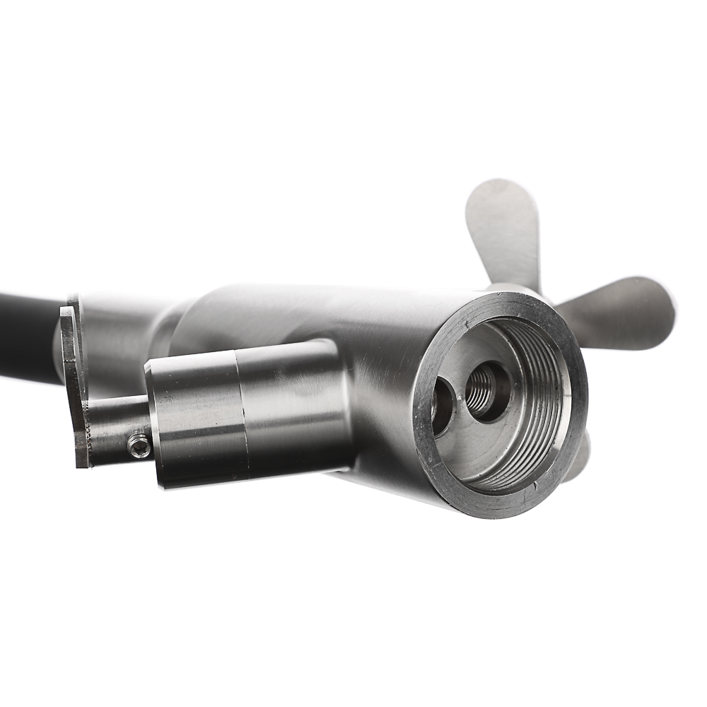 СоюзКран Смеситель для кухни, силиконовый излив, кер. кран-буксы 1/2, черный, нерж.сталь, SS01-С242, арт.№ 567-003