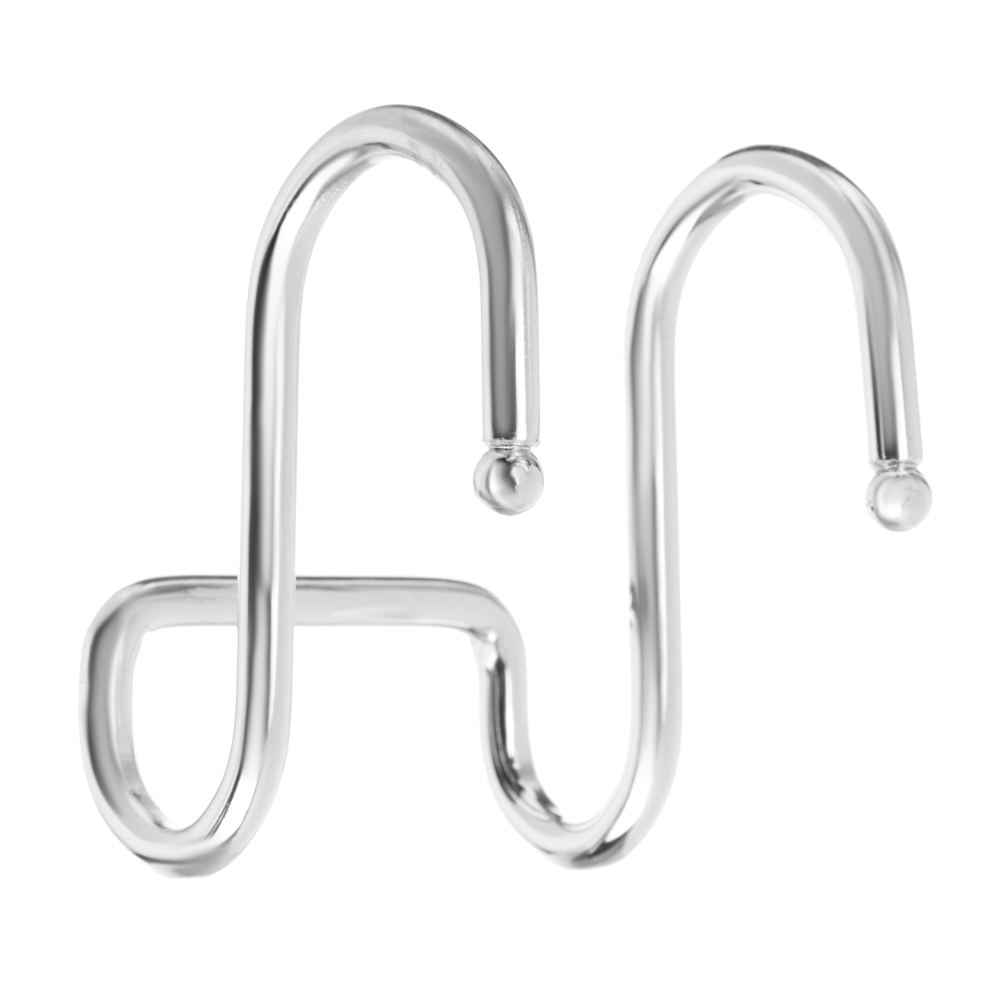 Крючок двойной тм VETTA, хромированная сталь, арт.№ 481-022