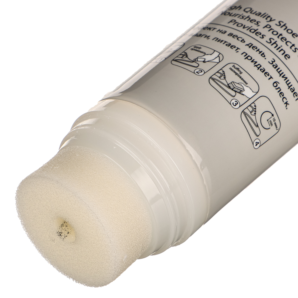 SILVER Крем-краска для обуви - тюбик 75 мл, черный, KB2001-01, арт.№ 459-005