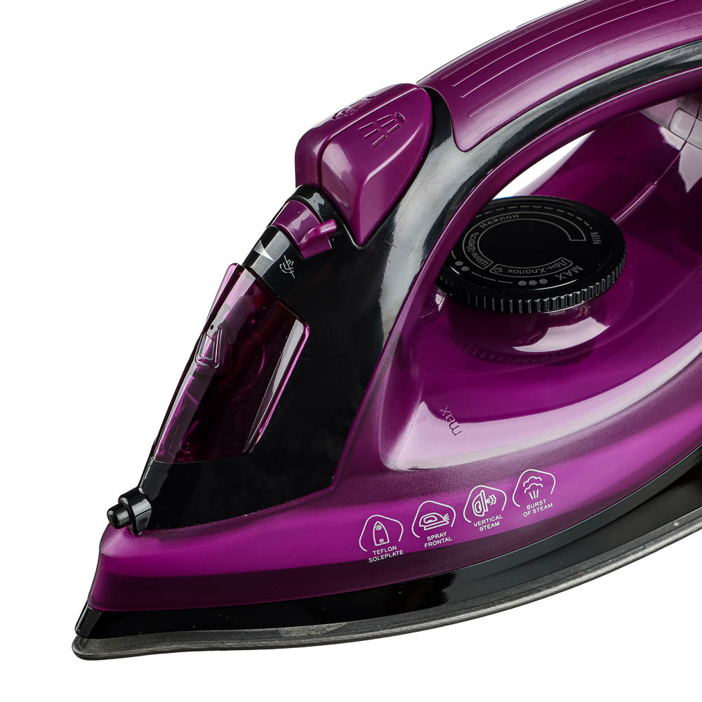 LEBEN Утюг с отпаривателем 2000Вт, тефлон, бак для воды 180 мл, арт.№ 249-038