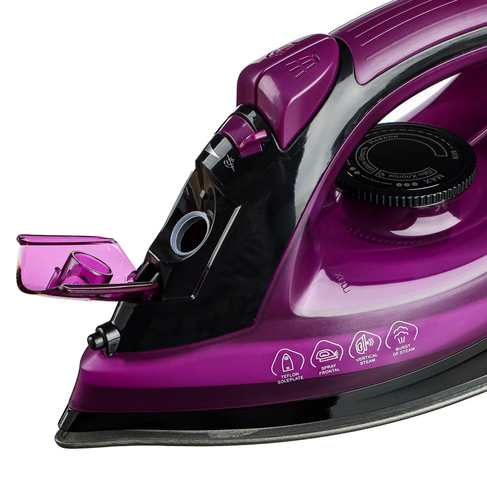 LEBEN Утюг с отпаривателем 2000Вт, тефлон, бак для воды 180 мл, арт.№ 249-038