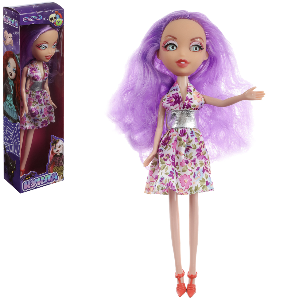 ИГРОЛЕНД Кукла Монстрик, PP,PVC, полиэстер 24см, 6 дизайнов, 13х28х5см, арт.№ 267-719