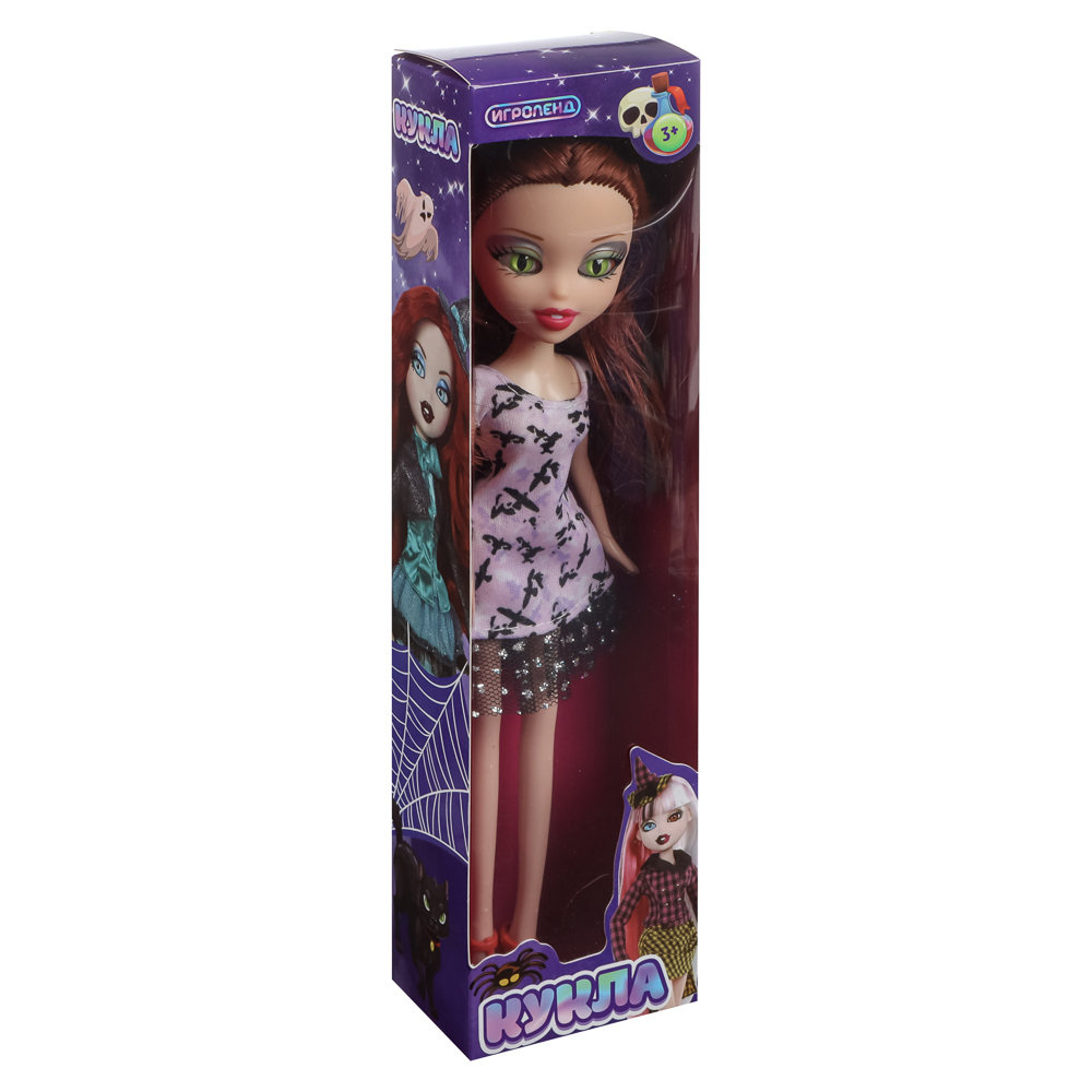 ИГРОЛЕНД Кукла Монстрик, PP,PVC, полиэстер 24см, 6 дизайнов, 13х28х5см, арт.№ 267-719