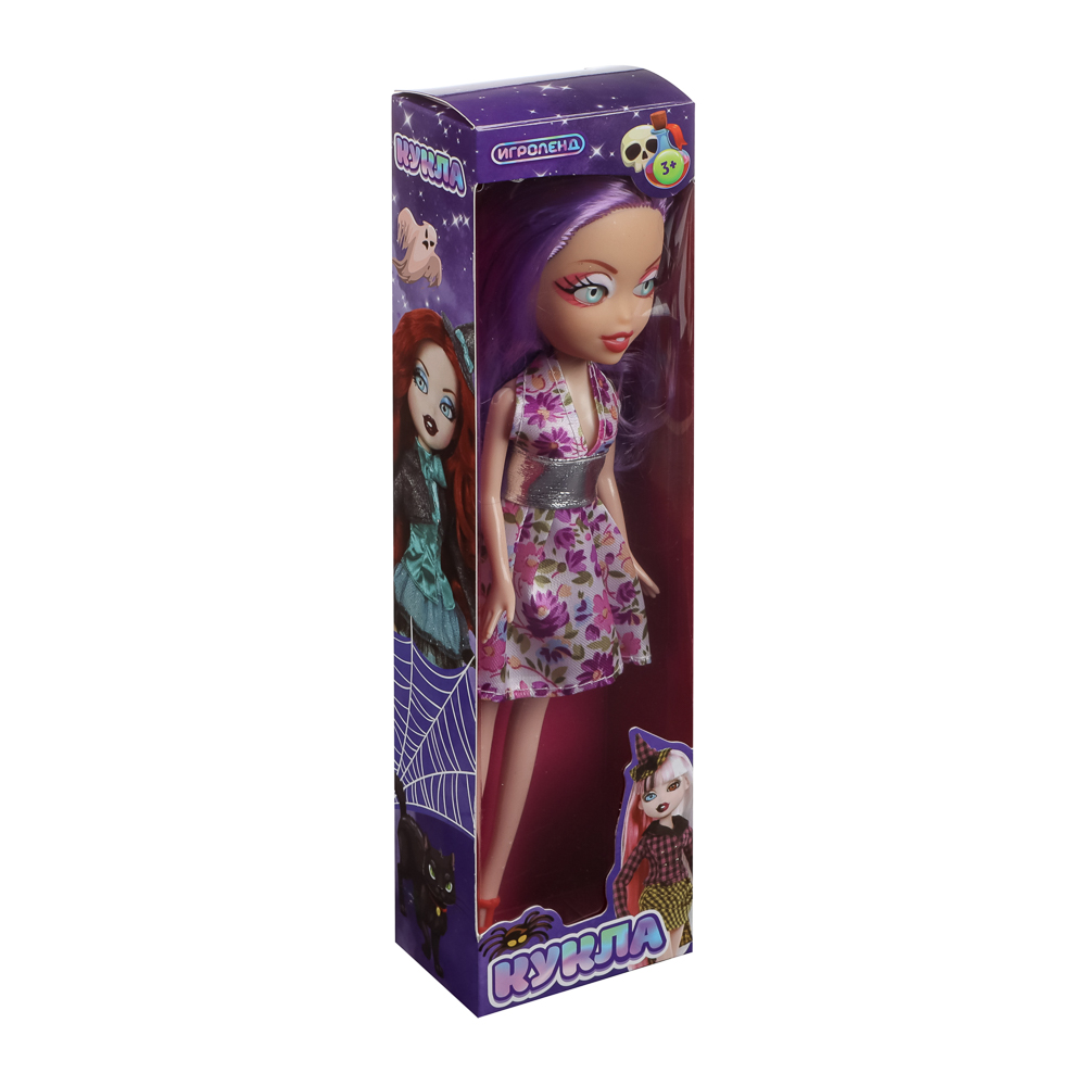 ИГРОЛЕНД Кукла Монстрик, PP,PVC, полиэстер 24см, 6 дизайнов, 13х28х5см, арт.№ 267-719