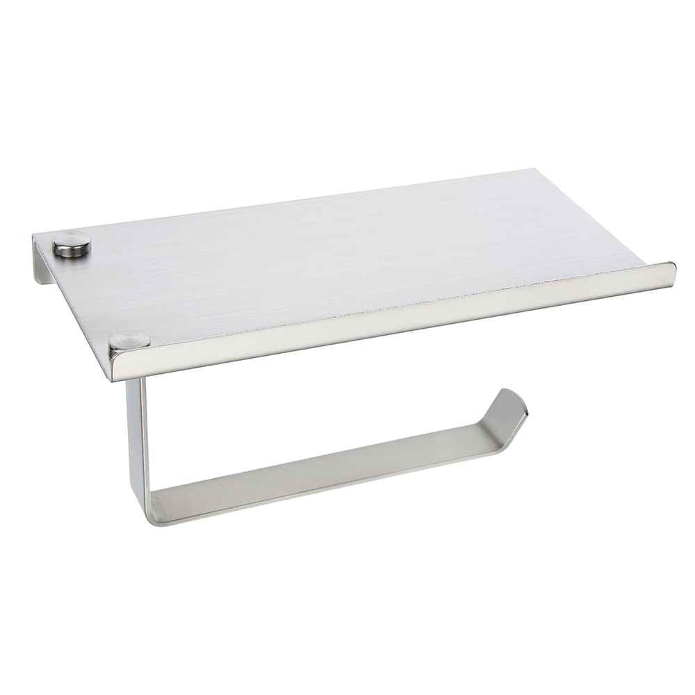 VETTA Держатель для туалетной бумаги с полкой, крепление в компл., сатин, нерж.сталь, арт.№ 555-006